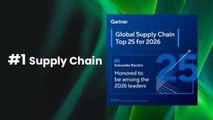 Schneider Electric ocupa primul loc in clasamentul Gartner® Top 25 Supply Chain 2026